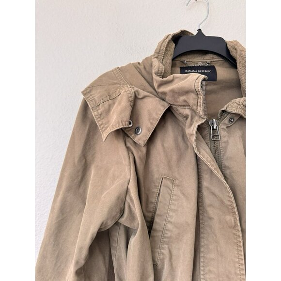 Banana Republic Jacket Womens Small Olive Green Utility Field Military Pockets - Picture 4 of 10